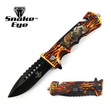 Snake Eye Tactical WildLife Collection Spring Assist Knife 4.5"